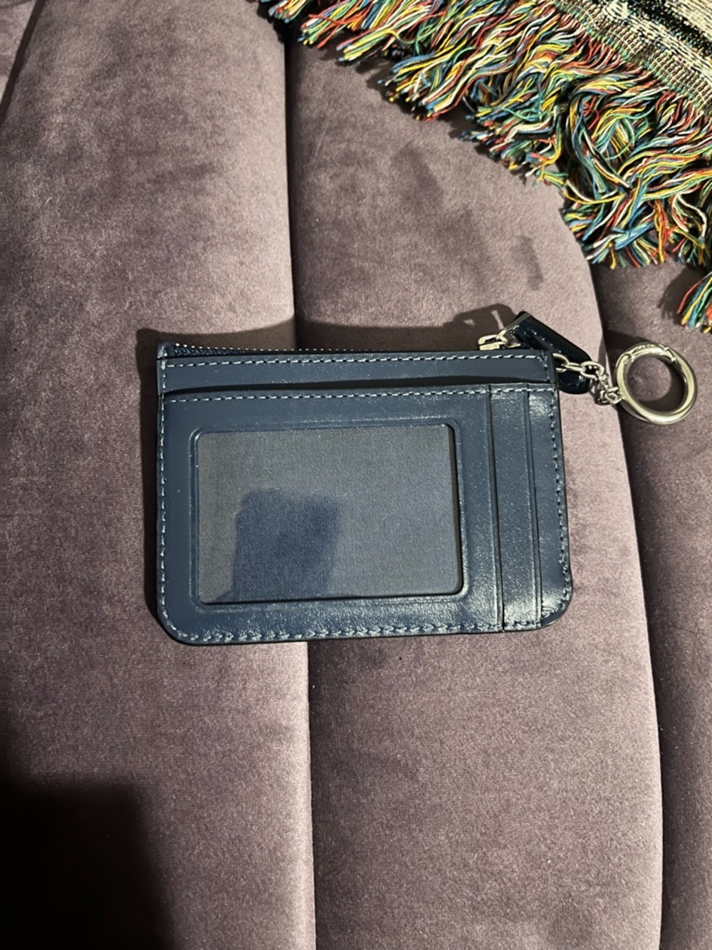 COACH Denim Signature Mini ID Card Case NWOT - Picture 2 of 3